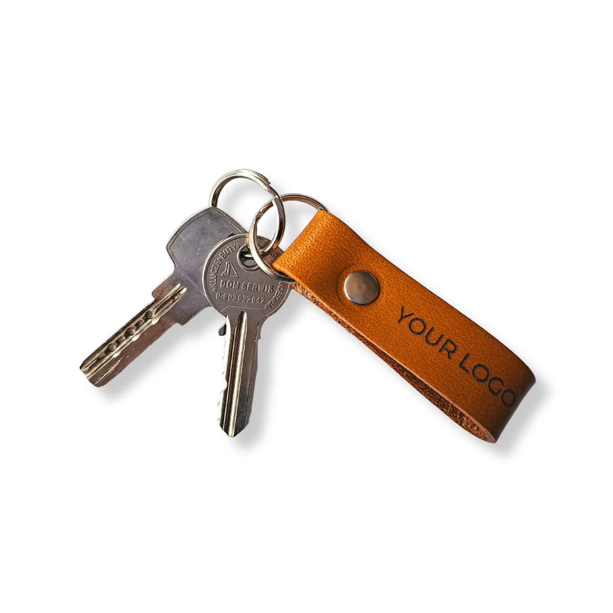 Custom leather key fobs with your logo engraved