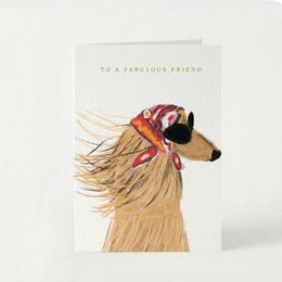 Aan een fantastische vriend hond wenskaart
