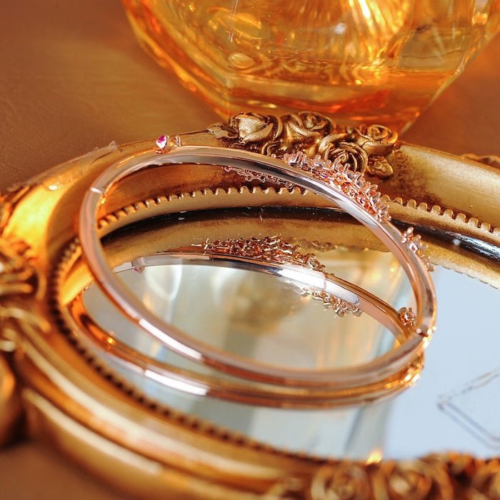 Peach Blossom Sparkle Bangle