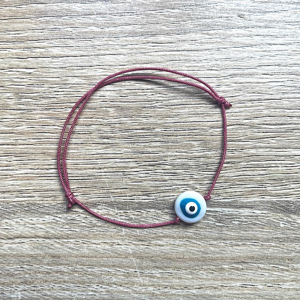 Pulsera de cordón deslizante Lucky Blue Eye