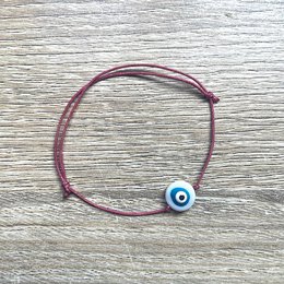 Bransoletka ze sznurka Lucky Blue Eye