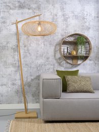 Vloerlamp Cango nat/kap naturel, S