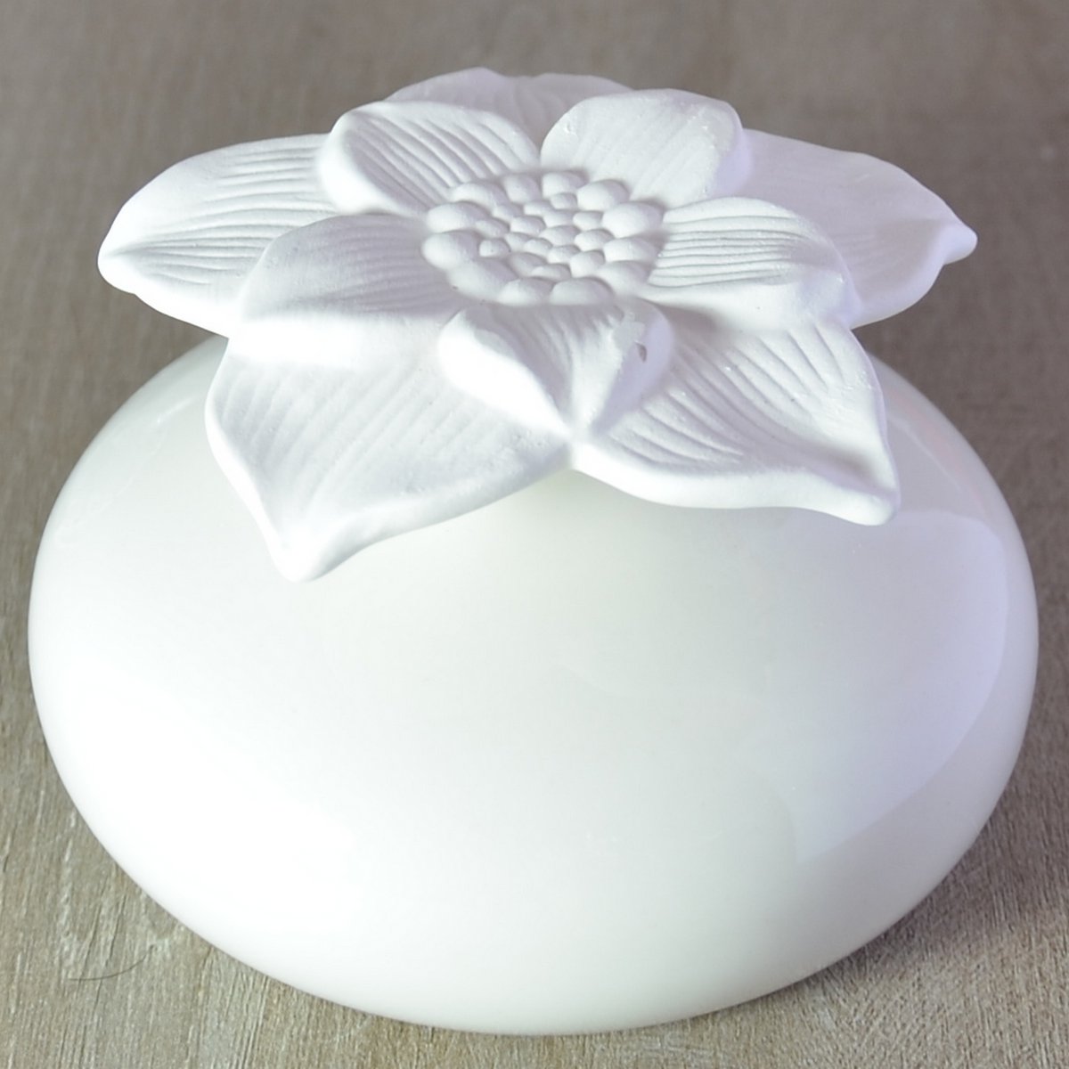Difusor de Capilaridad - Narciso Blanco - en Cerámica - Difusión Saludable y Natural - Atmósfera Fragante - Idea de Regalo