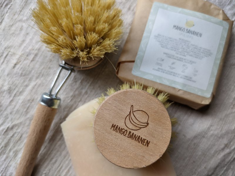 Replacement head for dish brush