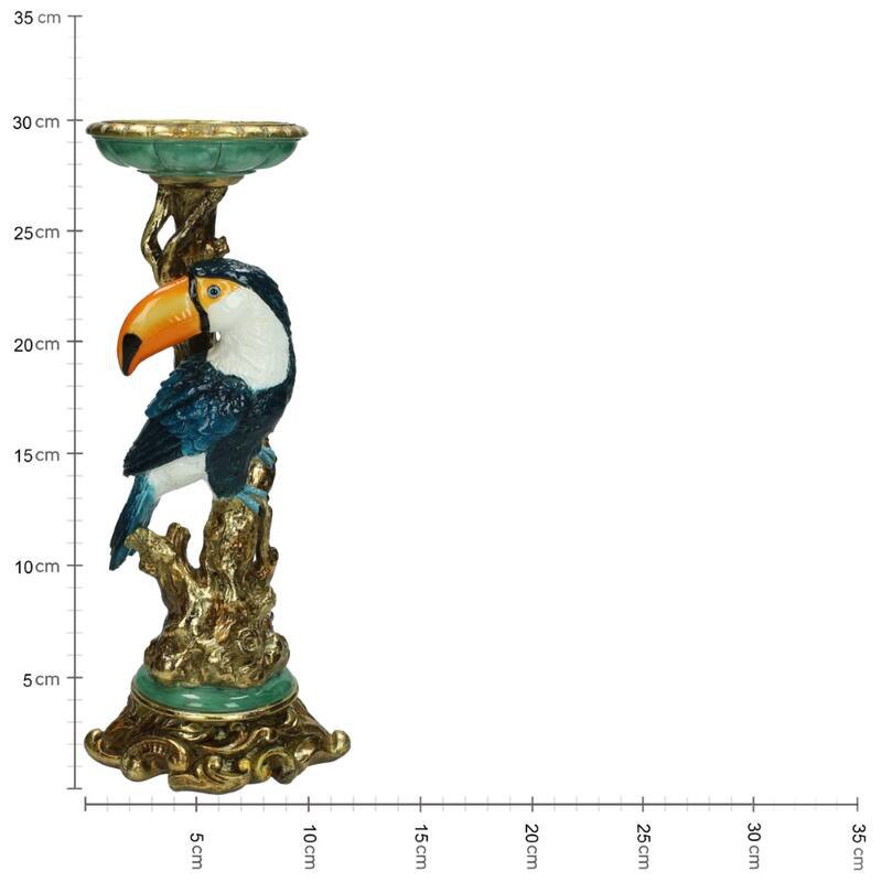 Portacandele - Tucano Multicolor ↑ 30 cm
