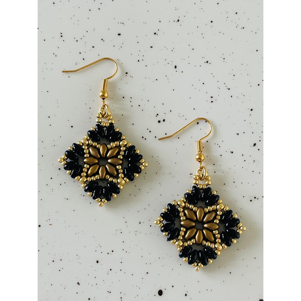 Oorbellen Duo Black
