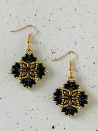 Oorbellen Duo Black