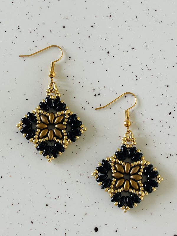 Oorbellen Duo Black