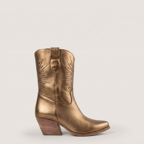 Rio Nova Bronze Texan Ankle Boots