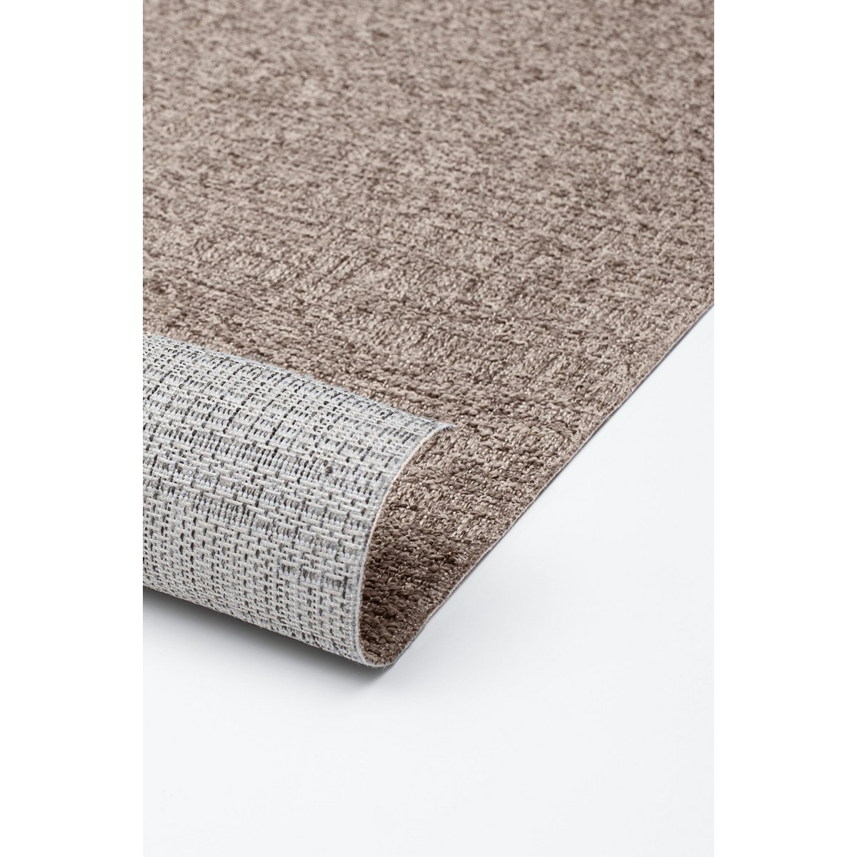 Alfombra para Interior y Exterior, Antideslizante - Uni Taupe Beige - 80 cm x 220 cm - Balcón Terraza Cocina, Resistente a los Rayos UV y a la Intemperie, Moderna Alfombra de jardín