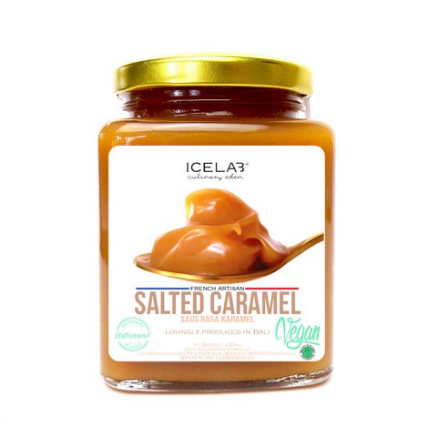 Vegan Salted Caramel Spread 200ml - Natuurlijke & Romige Ambachtelijke Huisgemaakte Saus & Topping - Glutenvrij Zonder Kunstmatige Kleurstoffen