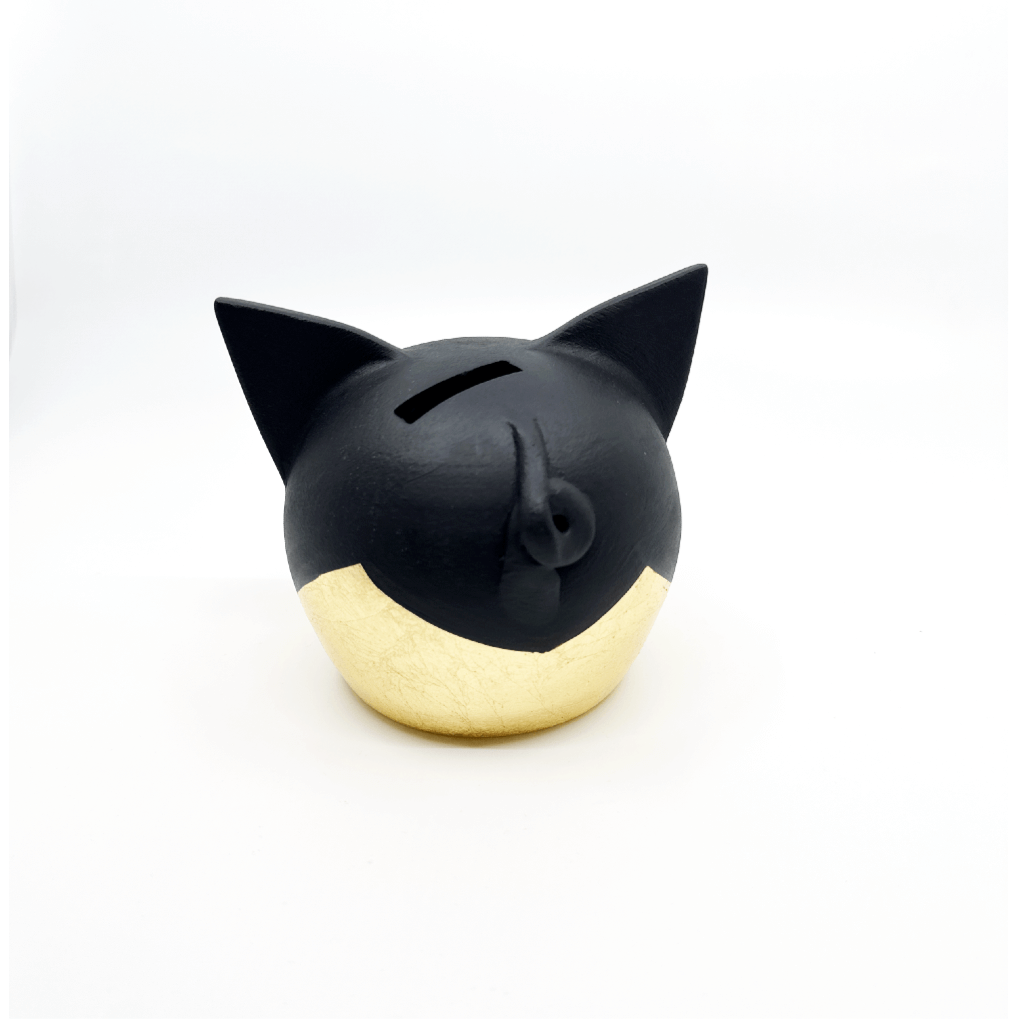 Banque de piggy d'or divisée