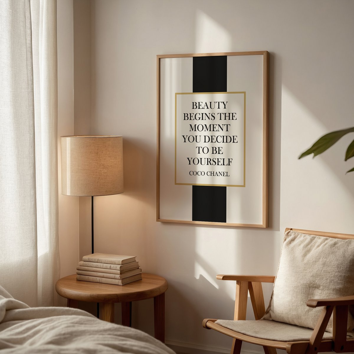 Poster: Beauty begins the moment you decide to be yourself