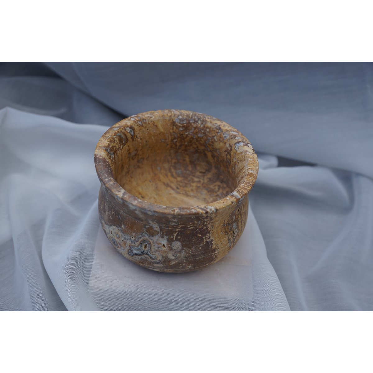 Travertine decorative bowl Hittite