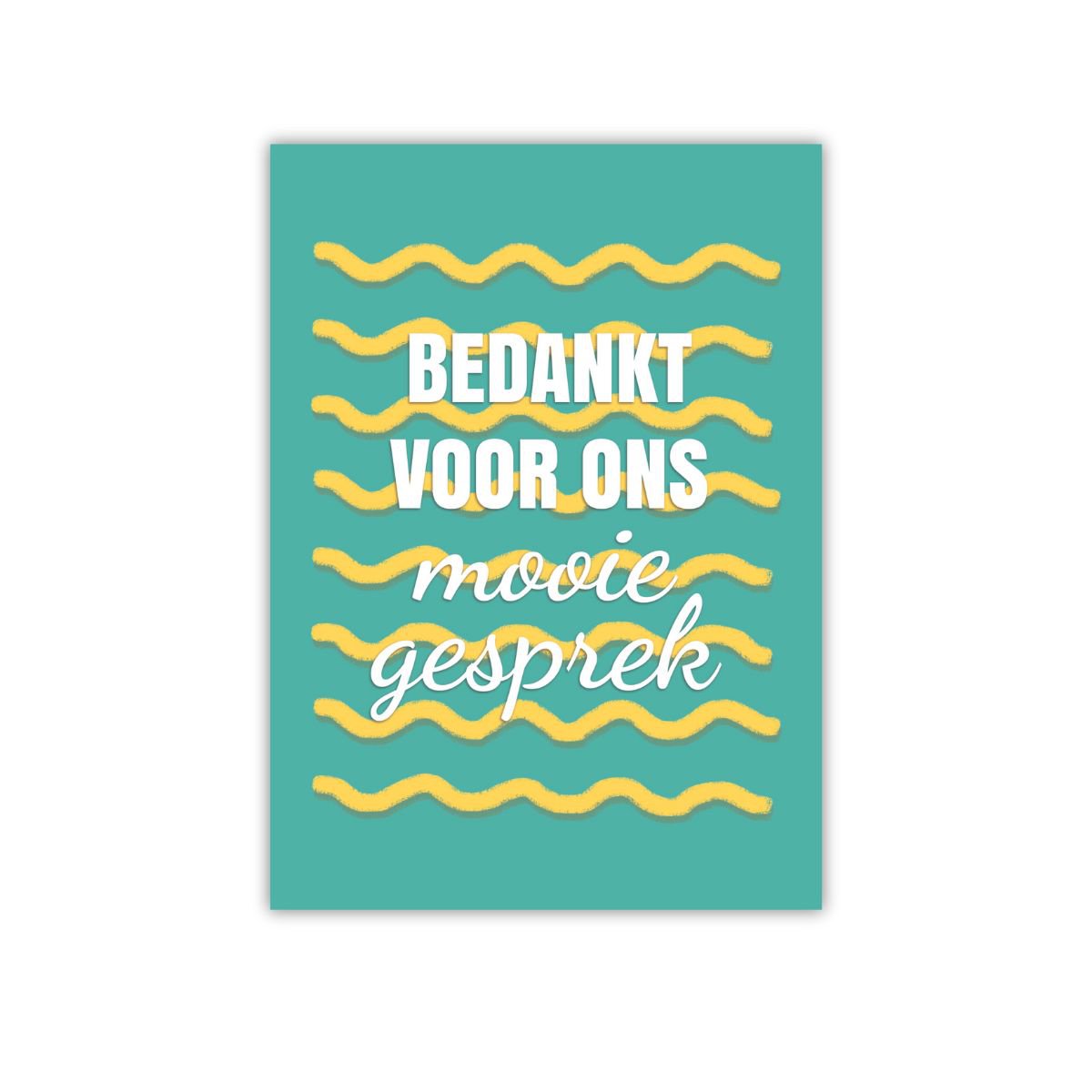 Waarderingskaart 'Bedankt'