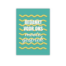 Waarderingskaart 'Bedankt'