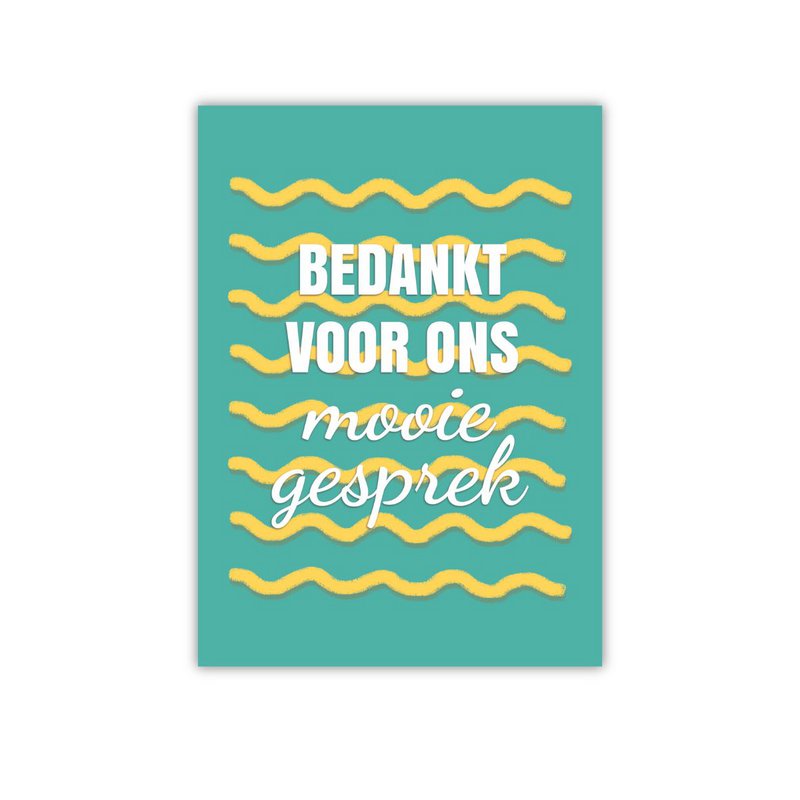 Waarderingskaart 'Bedankt'