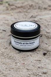 Rejsedåse 90g duftlys - cocktails på stranden