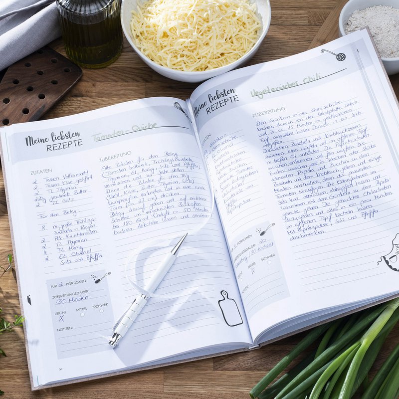 Rezeptbuch zum Selberschreiben A4