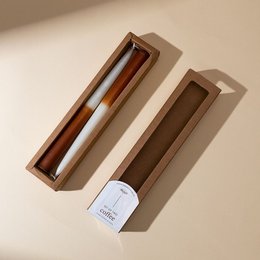 Tapered Candle | Ombr dipped Taper Ceramic Taro