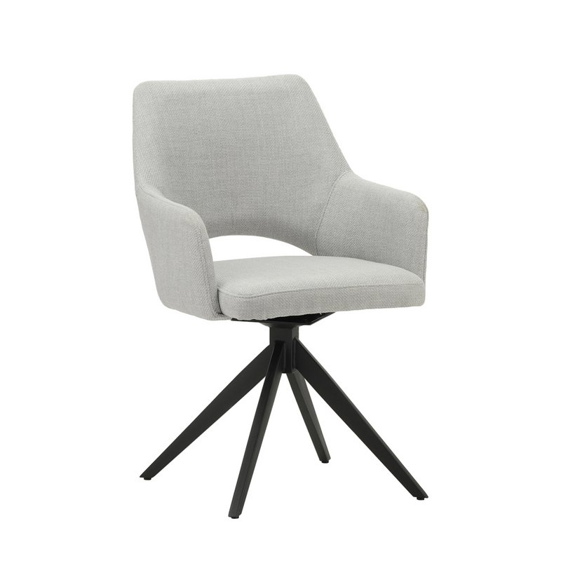 Sedia Asher grigio chiaro