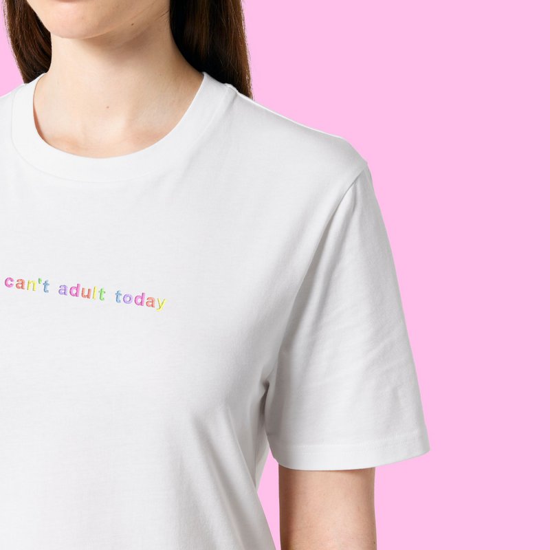CANT'T ADULT TODAY T-shirt unisex z bawełny organicznej