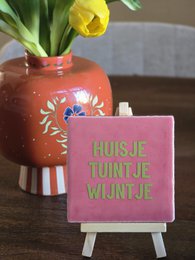 Tegeltje | Huisje tuintje wijntje