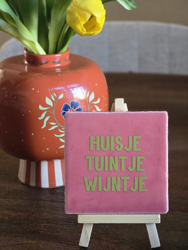 Tegeltje | Huisje tuintje wijntje