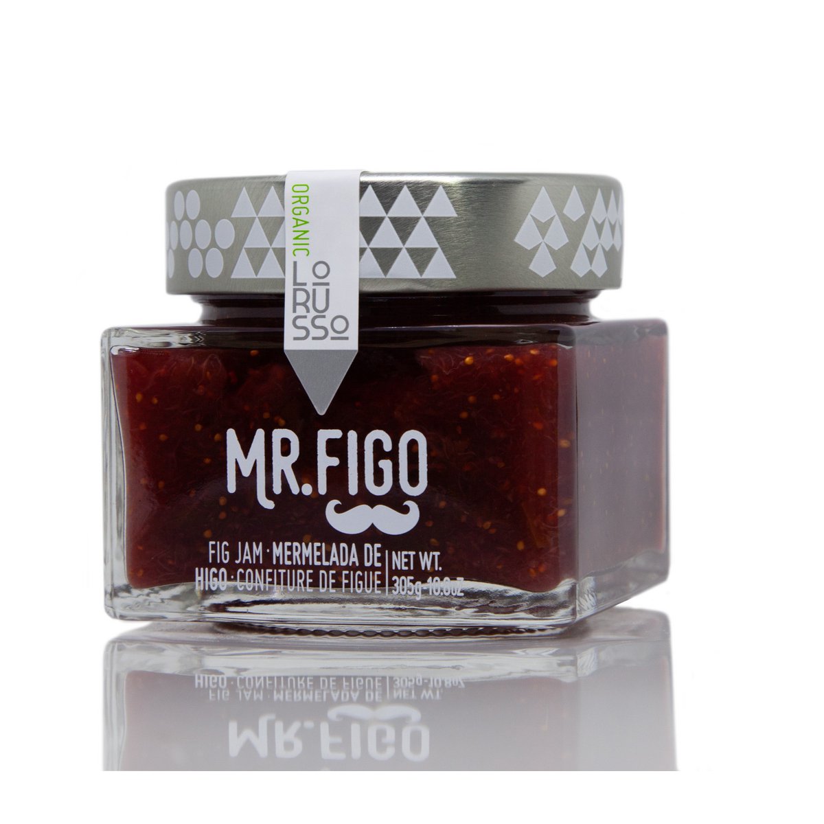 Organic gourmet fig jam with 85% fruit - 305g