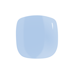 Light blue nail polish with a glossy finish.