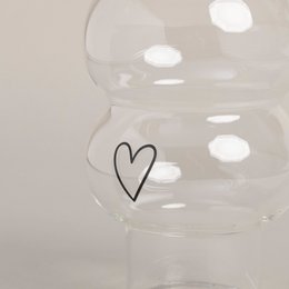 Double Bubble Glas Herz (VE = 6 Stk)