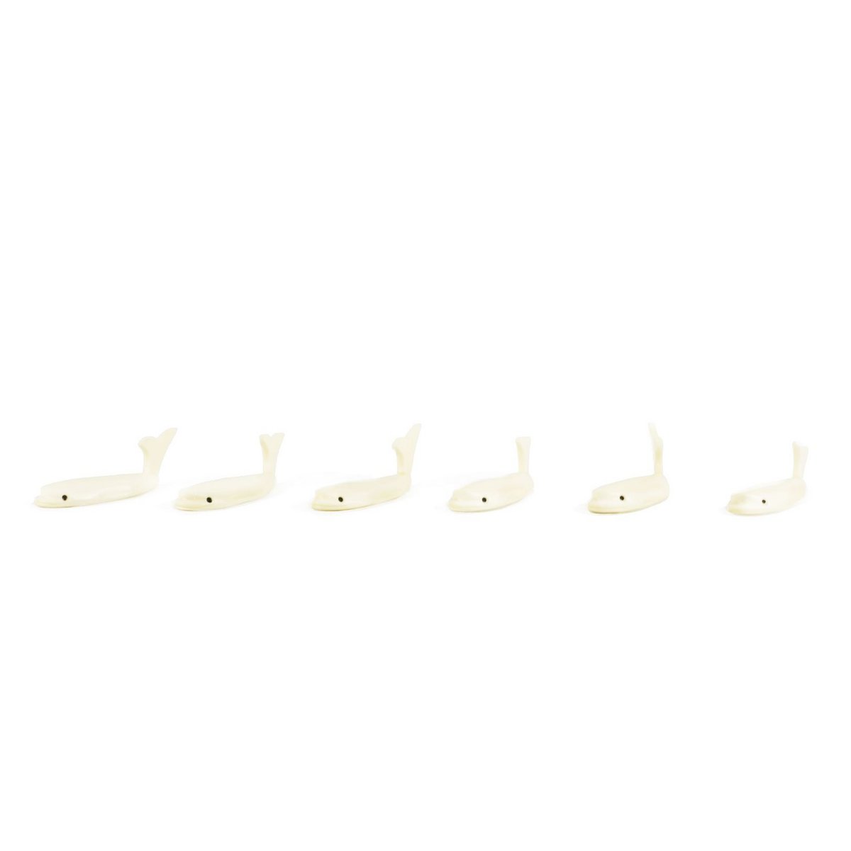 Set di 6 porta coltelli balena in osso