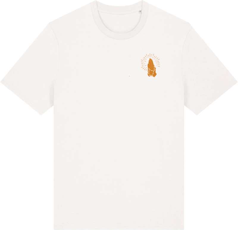 Cycling is religion unisex cycling T-shirt (offwhite)