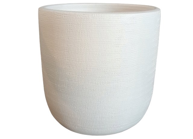 Magna pot relief jute white