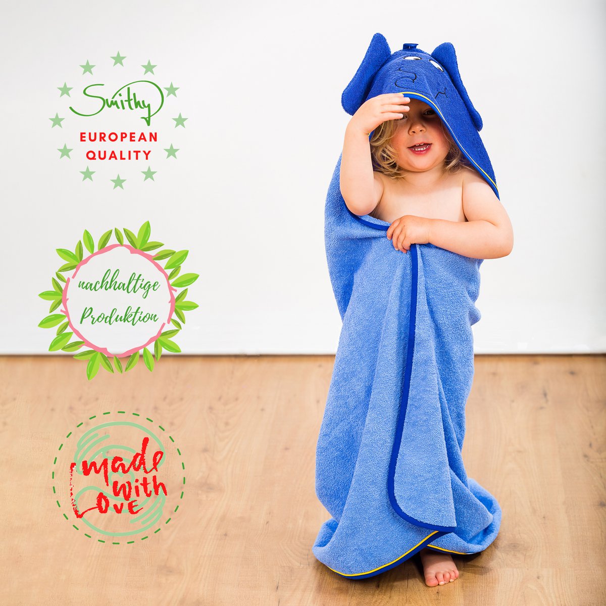 Hooded towel elephant, 100x100