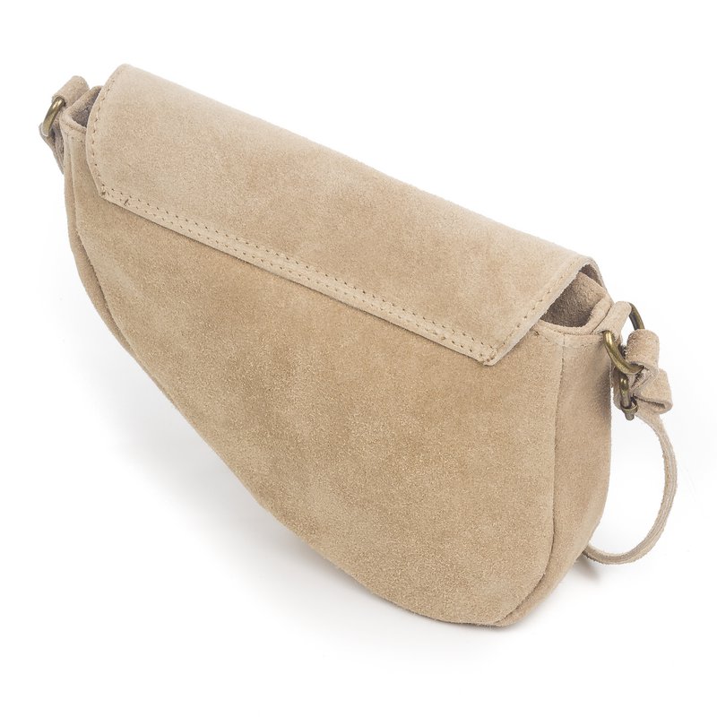 Florence Artegiani. Susanna Damen-Umhängetasche. Echtes Wildleder
