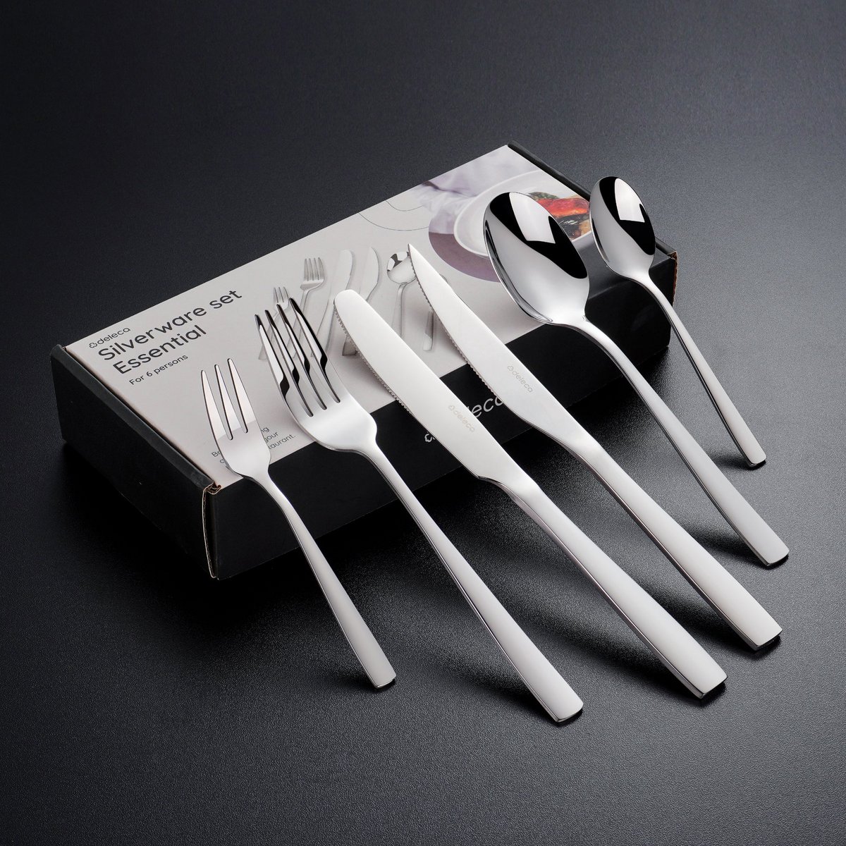 Besteckset Essential – 6 Personen / Silber 18,0 Edelstahl