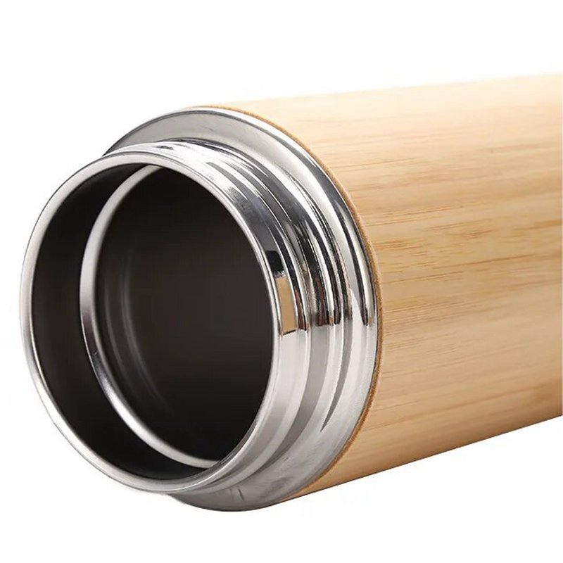 THERMO.550ML BOIS DE BAMBOU/ACIER INOXYDABLE _°7X25CM CU80165
