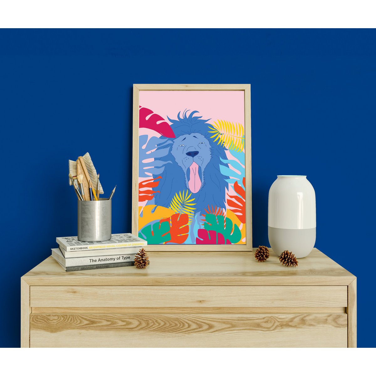 Le Flemmard - Wandkunst-Illustration