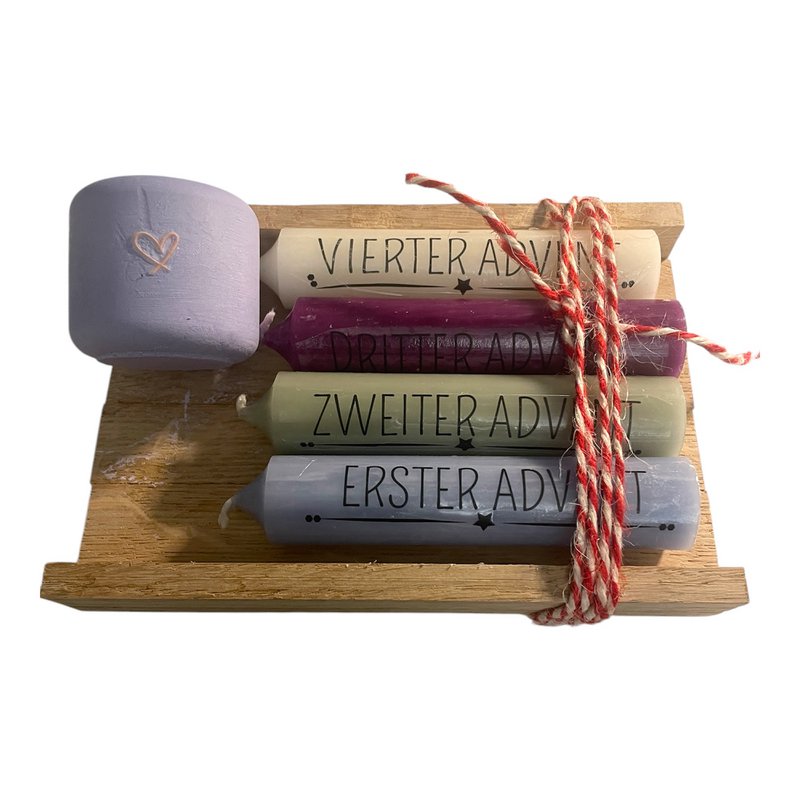 Abrazando la Navidad: Juego de velas de Adviento