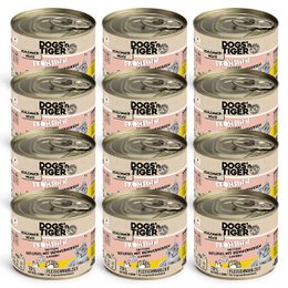 Dogs’n Tiger Adult, cibo per gatti, Frohsinn, cibo umido per gatti, senza cereali, pollame e zucca