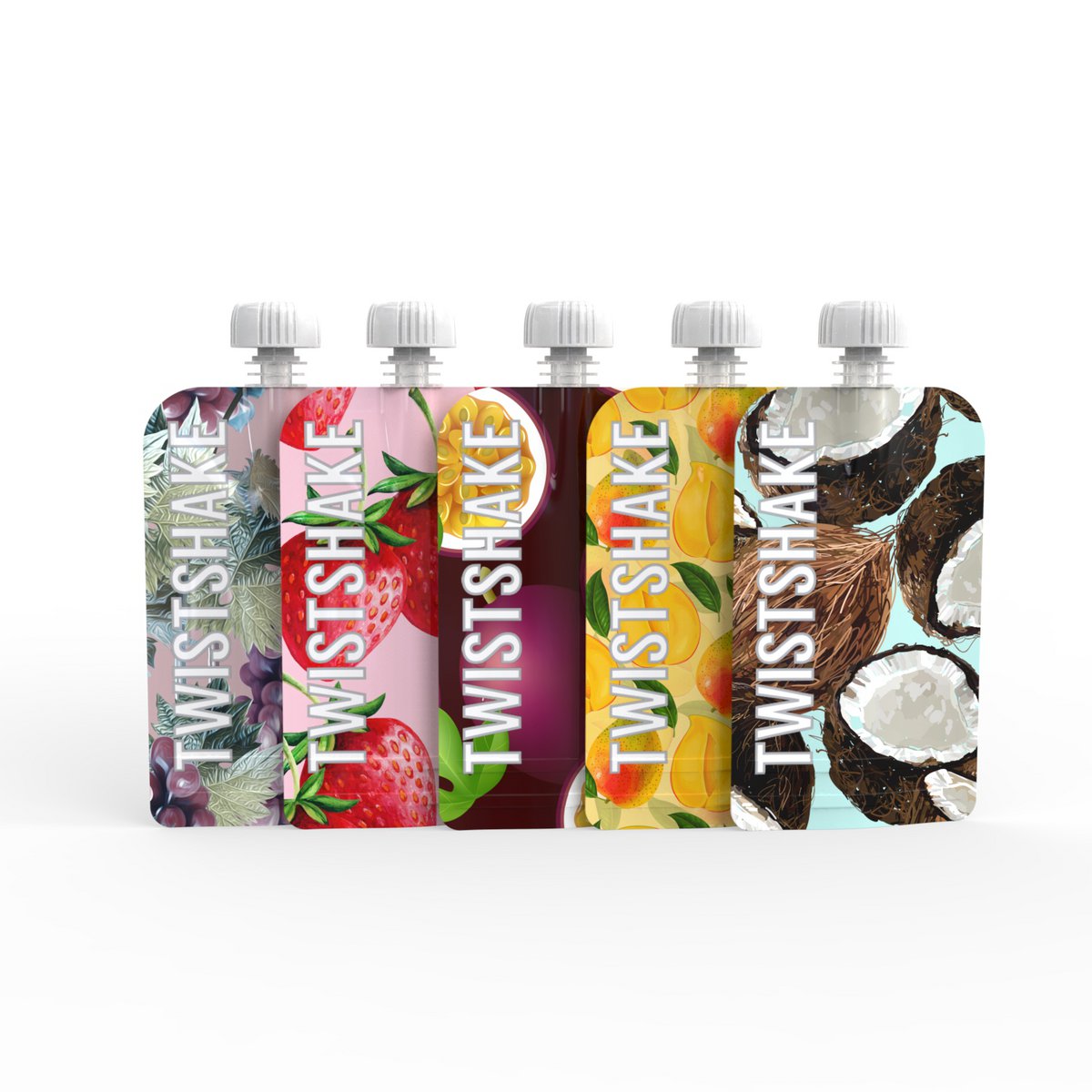 Set of squeeze bags 100ml - 5 pieces