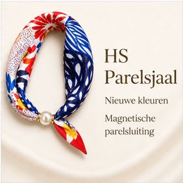 HS Pearl Scarf New Colors - Magnetic Pearl Closure