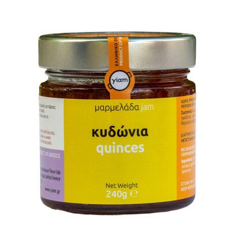 YIAM Handgemaakte kweeperenjam, 240 g, zonder toegevoegde suiker