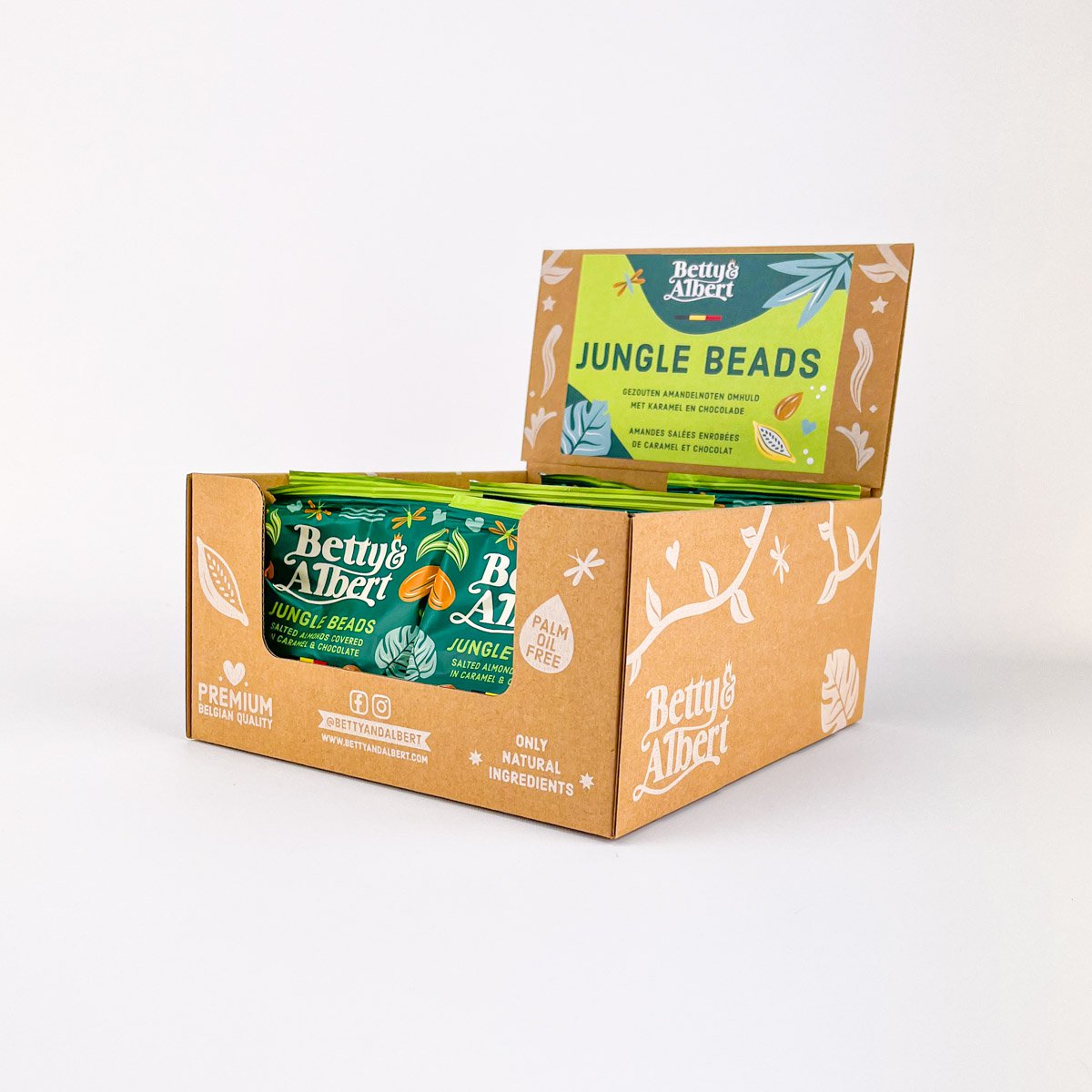 Jungle beads 45g - chocolate covered almonds