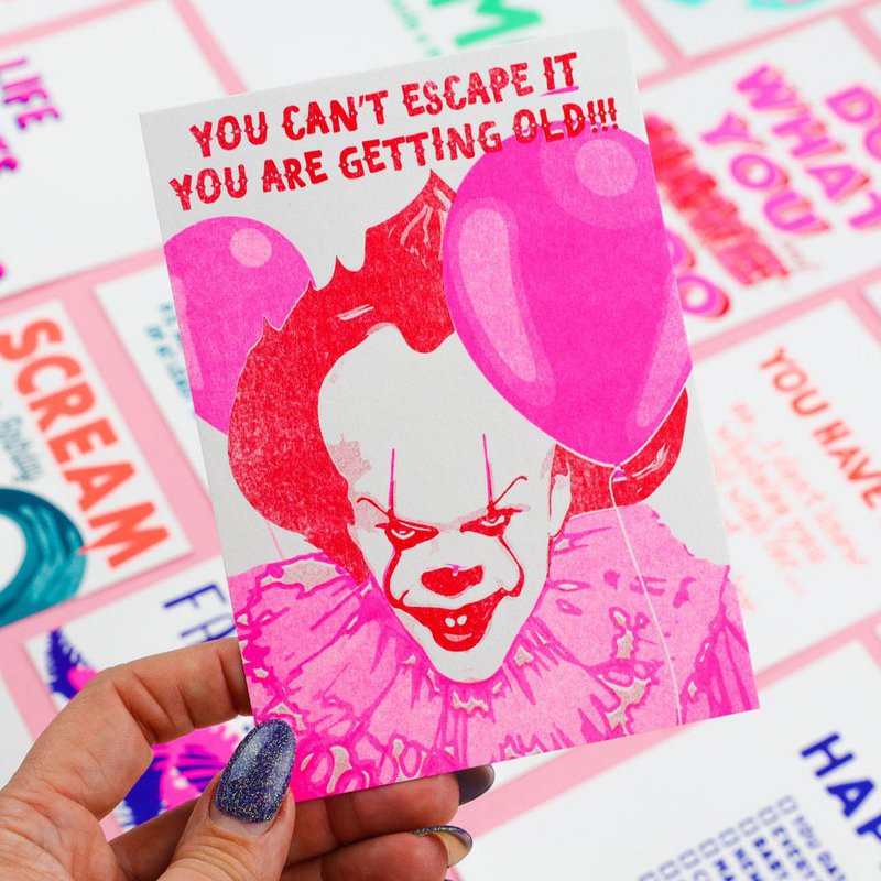 Riso print Pennywise you can't escape it
