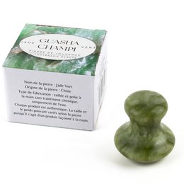 Paquete de Venta Ventaja 11 + 1 Gratis - Champi Gua Sha para Rostro y Cuerpo Green Jade
