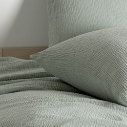 Crinkly - Bomuldsmuslin - Tetra - Sage Green