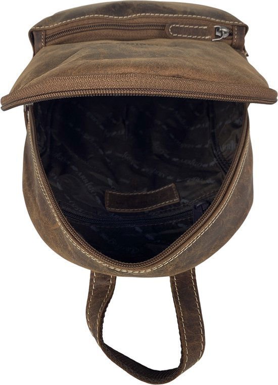 Kleiner Cognac Leder -Rucksack für Frauen - Arrigo Buffalo