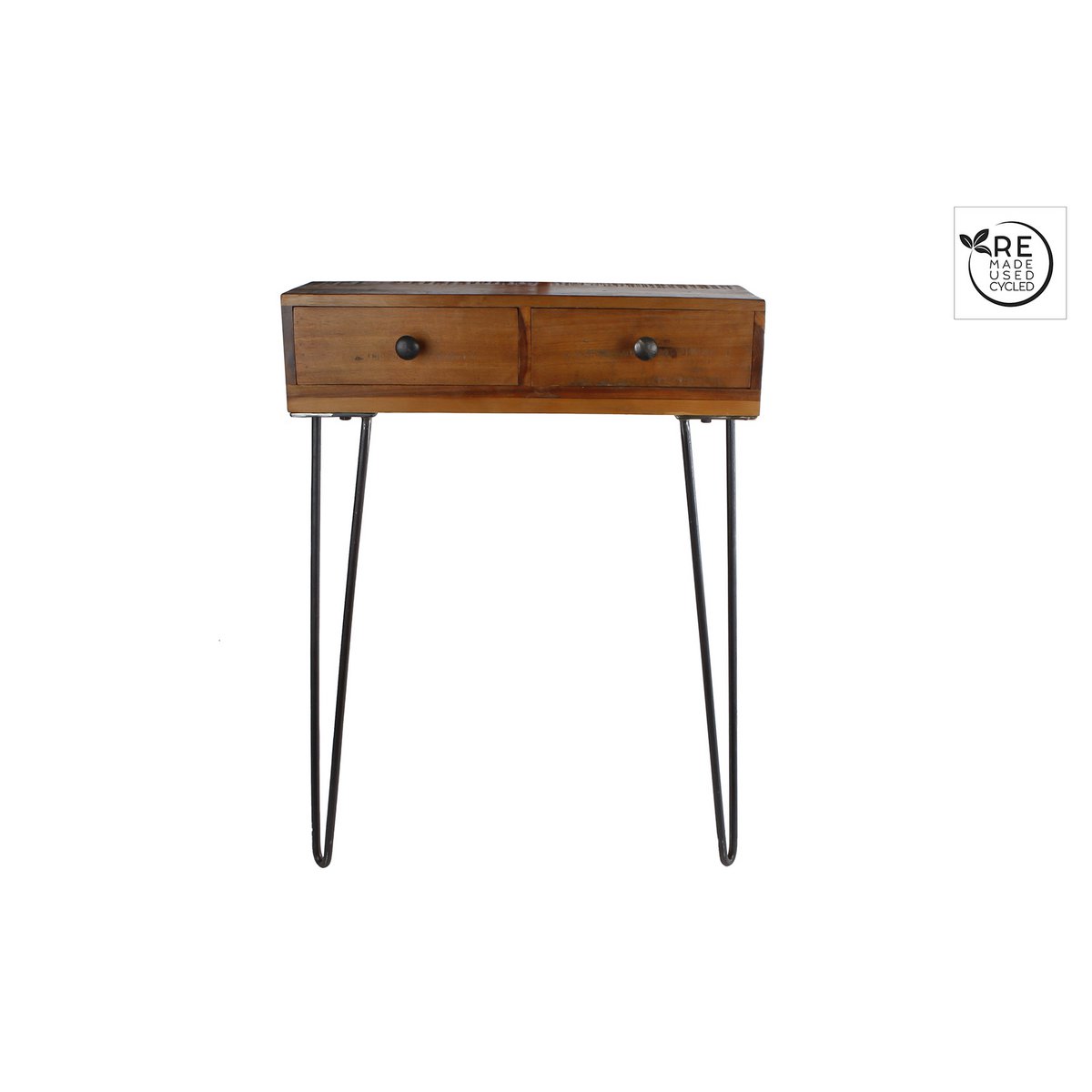 3R Side table Rob 2 drawers natural